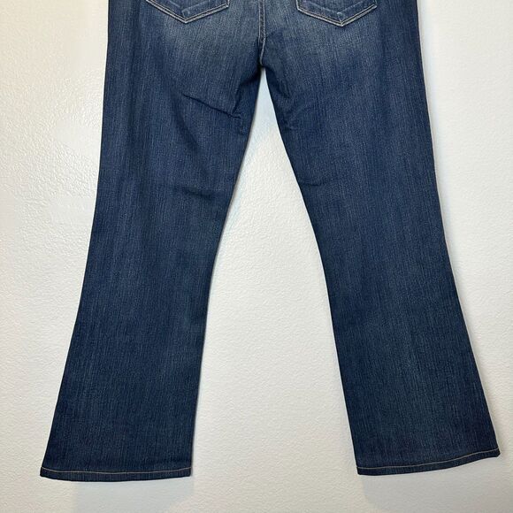 Paige Size-29 Womens Jeans Skyline Boot Dark Maternity Whiskered Distressed - Picture 13 of 16